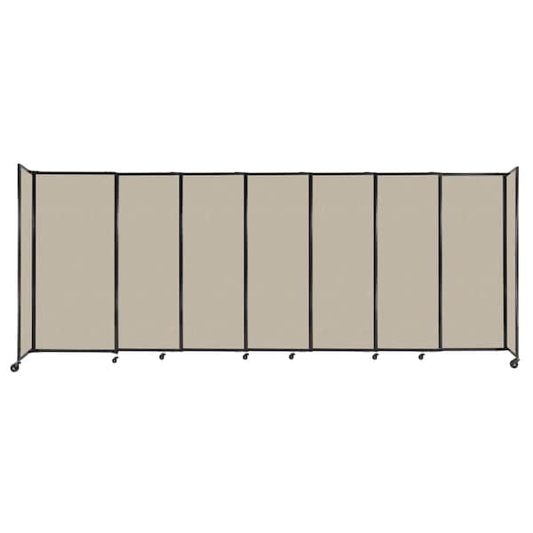 StraightWall Sliding Portable Partition 15'6" x 6' Sand Fabric
